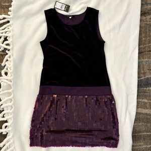 Ella Moss Purple Sequin Kids Formal Dress